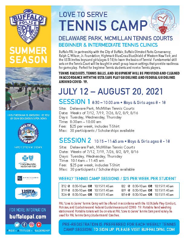 Boys and Girls Clubs of Northtowns - Tennis Camp