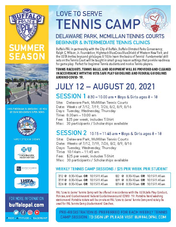 Boys and Girls Clubs of Northtowns - Tennis Camp